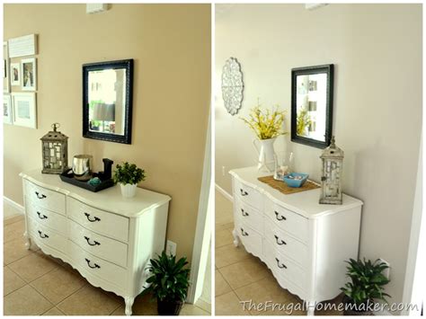 It's the perfect addition to any color palette, from soft and subtle to bold and bright. Entryway before and after (beige to GREIGE with Behr paint!)