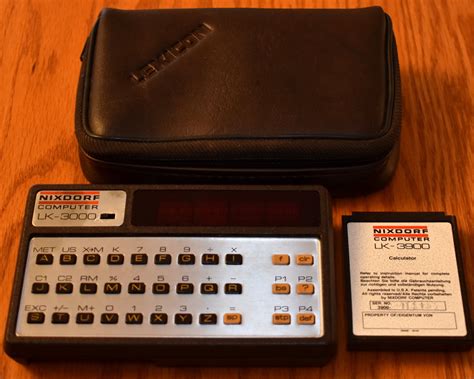 Vintage Nixdorf Handheld Computer With Calculator Plus Module Model Lk