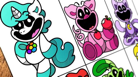 Drawing All Monsters Smiling Critters From Poppy Playtime 3 How To