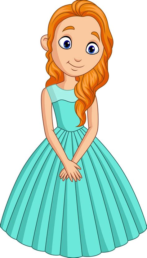 Cute Little Princess Isolated On A White Background 8387981 Vector Art