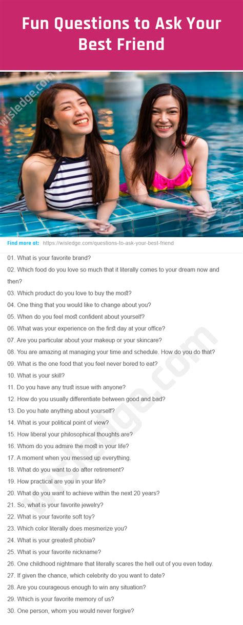 Fun Questions To Ask Your Best Friend Best Friend Questions