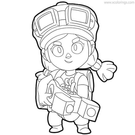 Brawl Stars Coloring Pages Shelly S Portrait Xcolorings The Best Porn