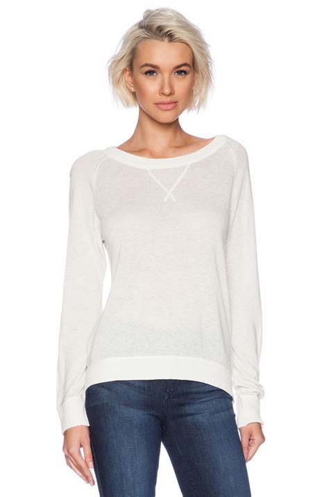 Candc California Cashmere Blend Sweater In White Lyst