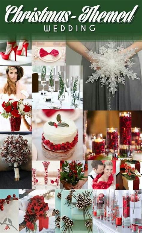 Christmas Themed Wedding Ideas Wedding Dreams Pinterest Themed