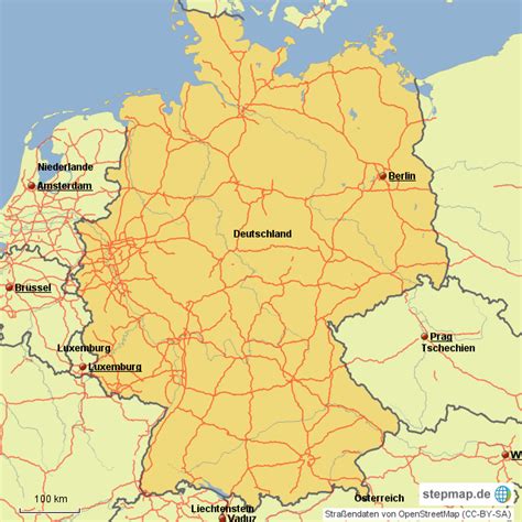 Autobahn Europe Map