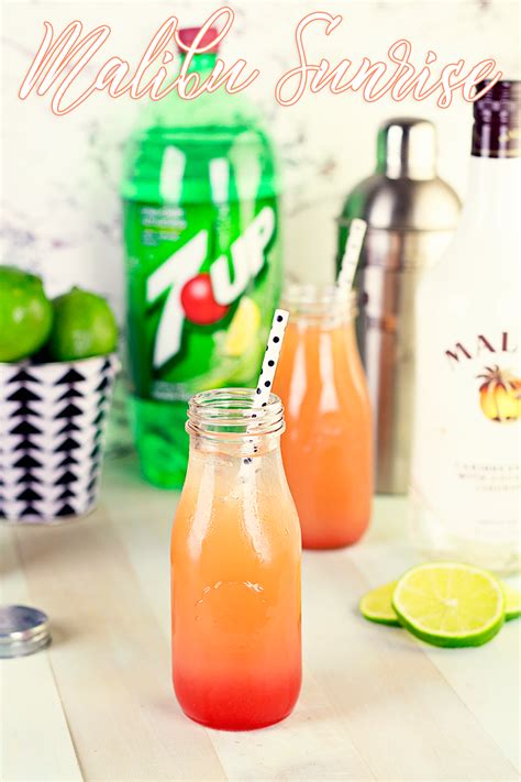 You wouldn't think basil, pineapple, and coconut rum would go together, but it makes a surprisingly flavorful cocktail. Malibu Sunrise Cocktail Recipe - Hairspray and Highheels ...