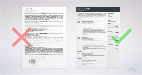 Simplify your job hunt—copy what works resume builder create a resume in 5 minutes. Medical Scribe Resume Sample +Skills & Job Description