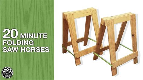 Let's go ahead and get into the first design which is a folding sawhorse. 20 Minute Folding Sawhorses in 2020 | Folding sawhorse, Sawhorse, Saw horse diy