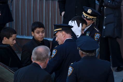 At Funeral For Officer Rafael Ramos Police Departments Solidarity Is