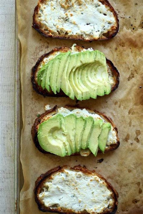 Easy avocado toast recipe with grilled corn, cilantro, goat cheese, and lime. Avocado and Goat Cheese Grilled Sandwiches w/ Garlic Herb ...