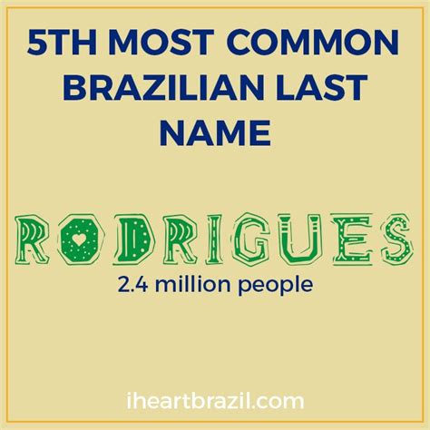 100 Most Common Brazilian Last Names Meanings I Heart Brazil