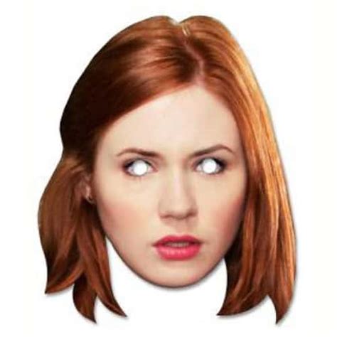 Dr Who Amy Pond Cardboard Face Mask Partyrama