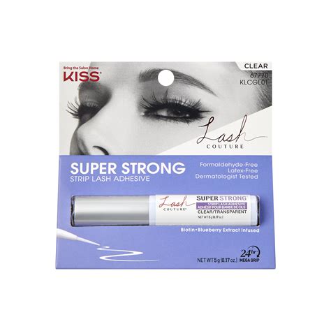 Kiss Lash Couture Super Strong Strip Lash Adhesive Clear Shop False Eyelashes At H E B