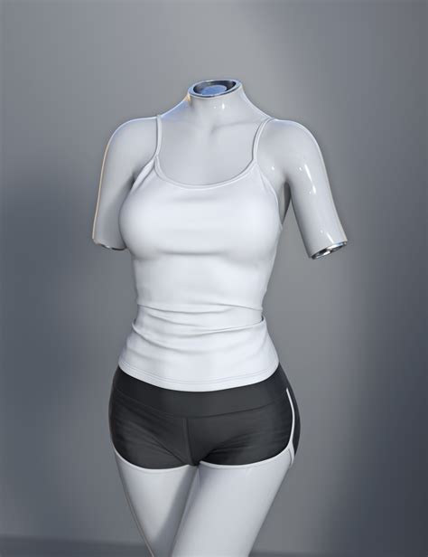 Dforce Su Shorts Vest Suit For Genesis 9 81 And 8 Female Daz 3d