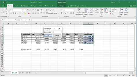 Its a small line chart that could be easily embedded with the text, giving a presentable output. Introduction to Sparklines in Excel 2016 - YouTube
