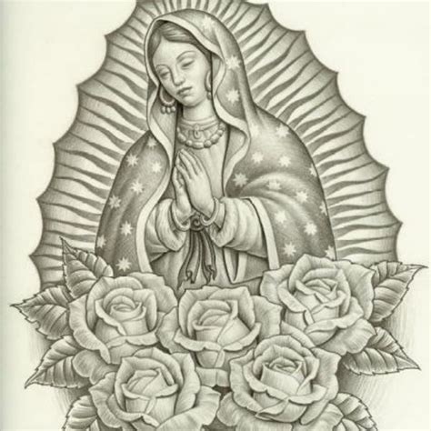 Virgen De Guadalupe Tattoo Drawings Music Tattoo Ideas Kulturaupice