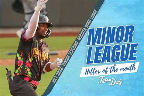 Twins Minor League Hitter Of The Month July 2023 Minor Leagues