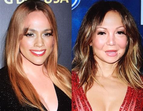 Mariah Carey And Jennifer Lopez From Celeb Snapchat Face Swaps E News