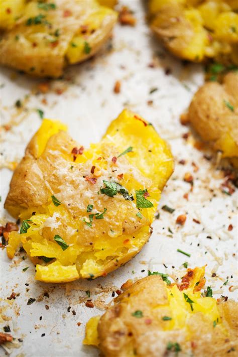 Instant pot red potatoes recipe: Parmesan Garlic Smashed Potatoes Recipe | Little Spice Jar