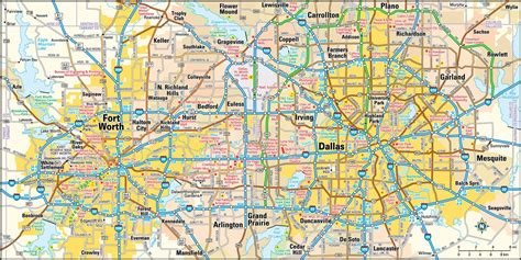 Dallas Ft Worth Map United States Map