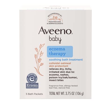 Aveeno Baby Eczema Therapy Soothing Bath Treatment With Natural Oatmeal