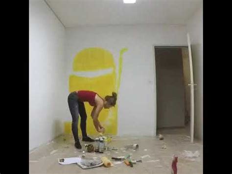 Il est alors conseiller de commencer par appliquer un enduit de lissage. Fresque murale / peinture sur mur - YouTube