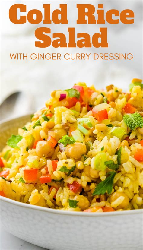 Curried Rice Salad With Ginger Curry Dressing Recipe Rice Side