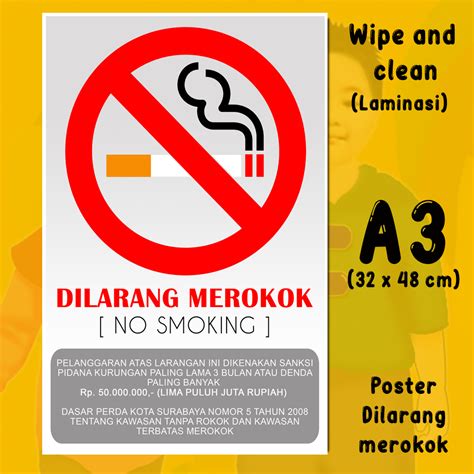 Detail Poster Dilarang Merokok Lucu Koleksi Nomer