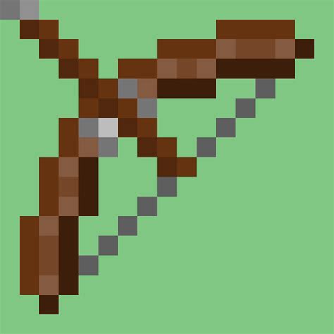 Minecraft Bow And Arrow Pixel Art
