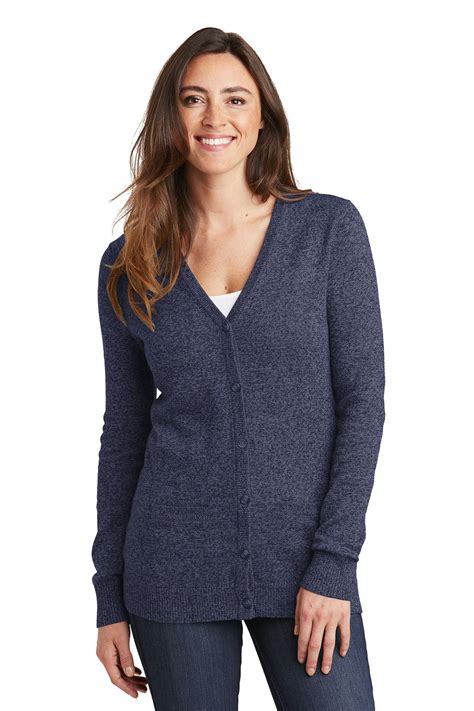 Made For Layering This Two Toned Marled Cardigan Livens Up Any Office