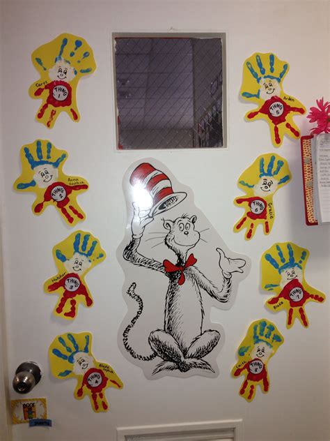 Dr Seuss Cat In The Hat Thing 1 And Thing Two Preschool Bulletin Board