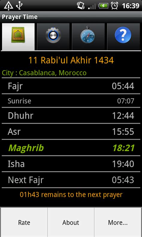 Free Islamic Prayer Times With Azan And Qibla Compass Apk Download For