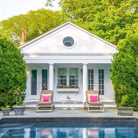 The Perfect Pool House For The Hamptons Pool House Landscape Design