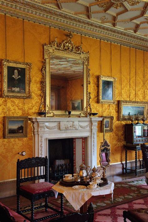 Tea In The Drawing Room At Charlecote Park Warwickshire England