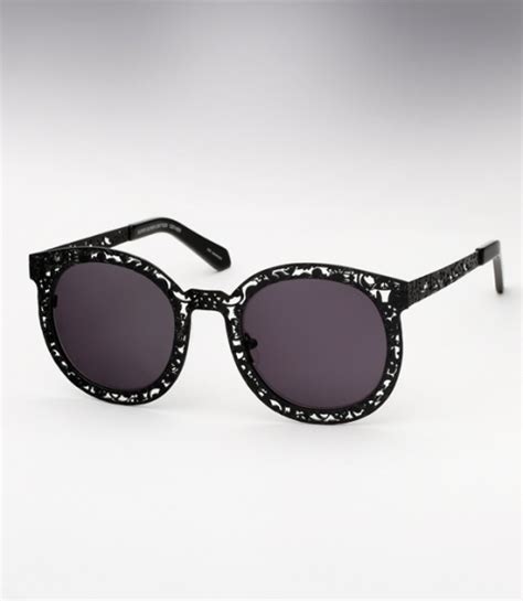 Karen Walker Super Duper Critter Sunglasses Black