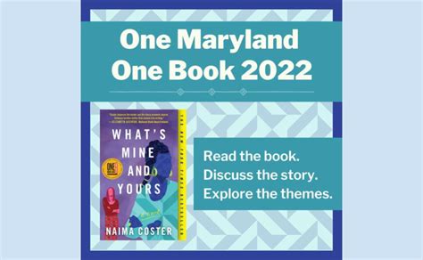One Maryland One Book 2022 Events At Kent County Public Library