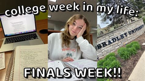 College Week In My Life Finals Week Youtube