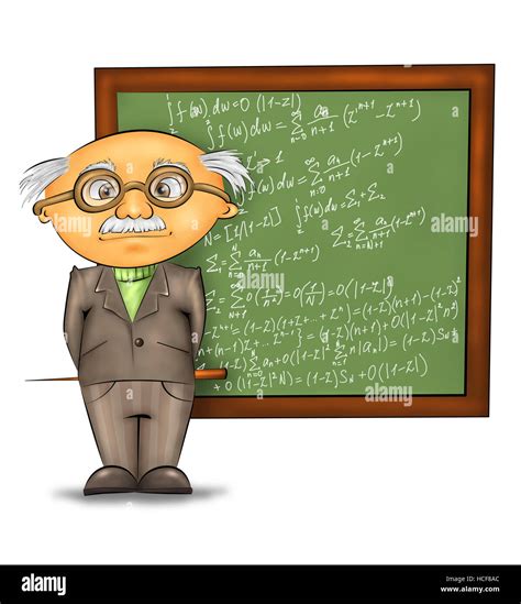 Cartoon Smart Male Teacher Standing Hi Res Stock Photography And Images