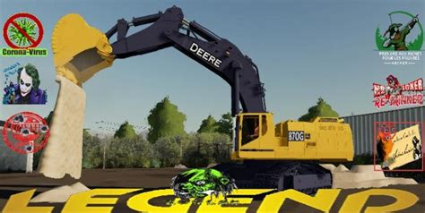 Deere Big Excavator 870g V15 Fs 19 Farming Simulator 2022 19 Mod