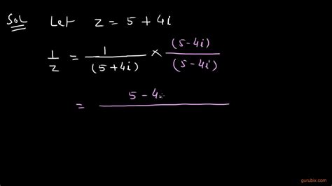 How To Find Multiplicative Inverse Of Complex Numbers 2 Complex Numbers