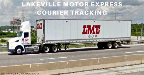 The transfer also has an insurance cover irrespective of. Lakeville Motor Express Tracking - Track and Trace ...