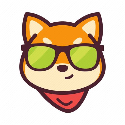 Cool Dog Emoticon Inu Shiba Icon Download On Iconfinder
