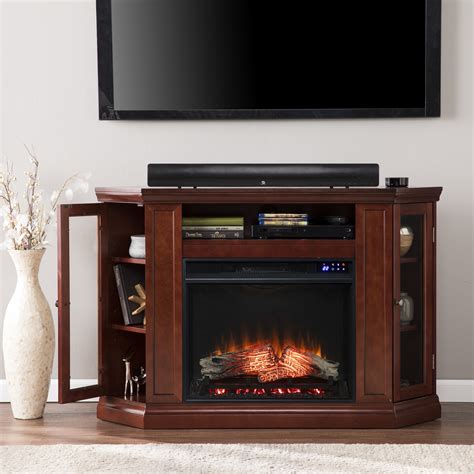 Buy Southern Enterprises Klairmo Corner Electric Fireplace Tv Stand For