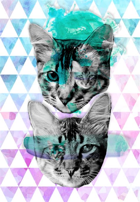 Hipster Tabby Cat Cellphone Wallpaper By Pamtamarindo On Deviantart