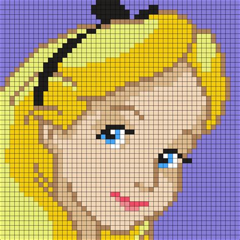 Easy Disney Princess Pixel Art Grid Jacinna Mon