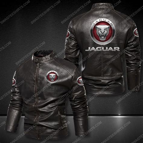 Jaguar Sports Cars Racing Leather Jacket