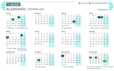 Calendario Festivo 2022 Madrid Calendario Gratis