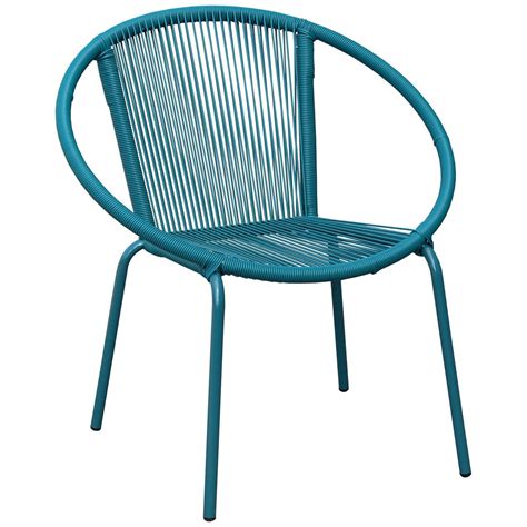 Round Wicker Stacking Chair Teal At Home Round Wicker Chair