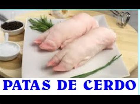 Necesitará 1 hora de horno por kilo de carne. PATAS DE CERDO (MANITAS) La cocina de MANOLI - YouTube