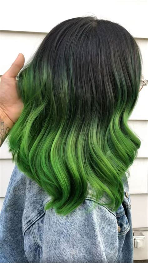 Pin By Kass Lynn On Hair In 2023 Hair Dye Tips Green Hair Dyed Tips